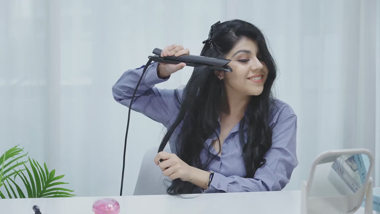 Peigne cheveux lisse long élétrique femmes